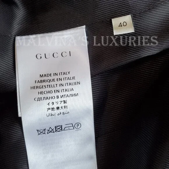 GUCCI JACKET SINGLE BREASTED VELVET JAQUARD FLORAL BLAZER sz IT 40 US 4 - Picture 14 of 14